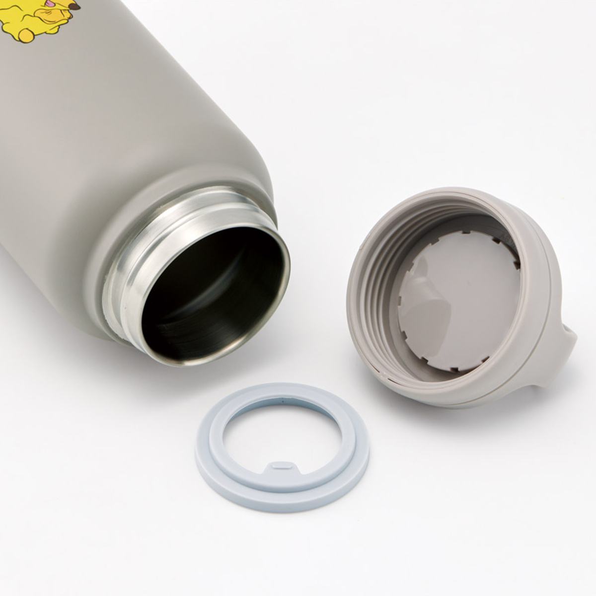 水筒 800ml スクリューハンドルマグボトル プーファニーフェイス ( プーさん マグボトル 保温 保冷 直飲み ハンドル付き キャラクター 広口 ダイレクトボトル 直のみ マグ ボトル 真空 二重構造 マイボトル 保温保冷 )