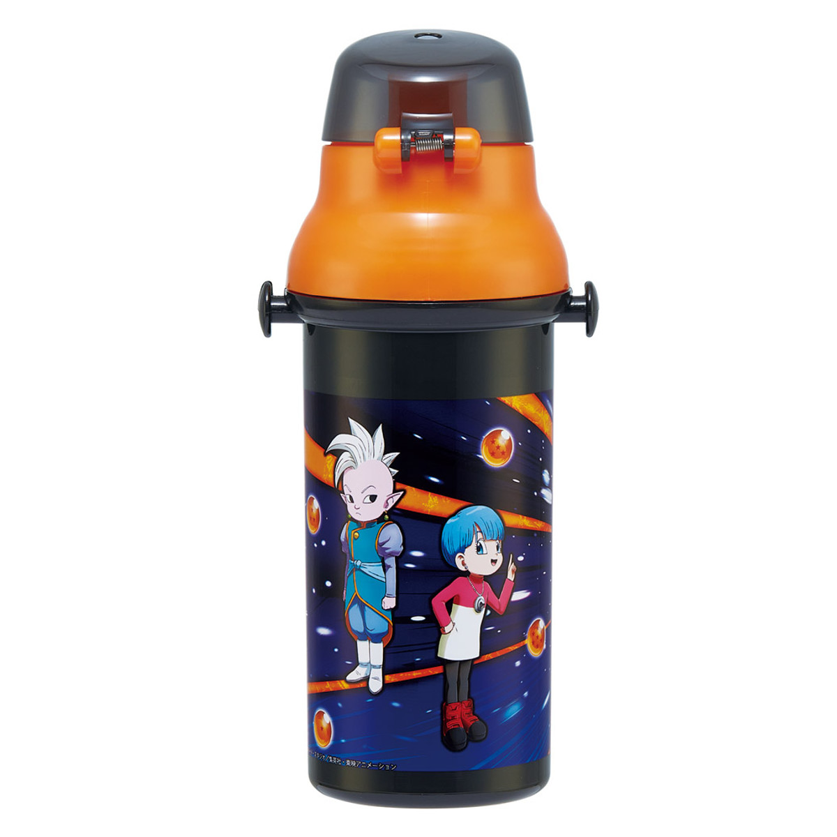 水筒 480ml 抗菌直飲プラボトル ドラゴンボールダイマ ( ドラゴンボール 子供用 抗菌 プラスチック製 ダイレクトボトル 直飲み ワンタッチ 日本製 抗菌加工 AG 銀 ショルダーベルト付き 広口 軽量 ボトル ワンプッシュ )