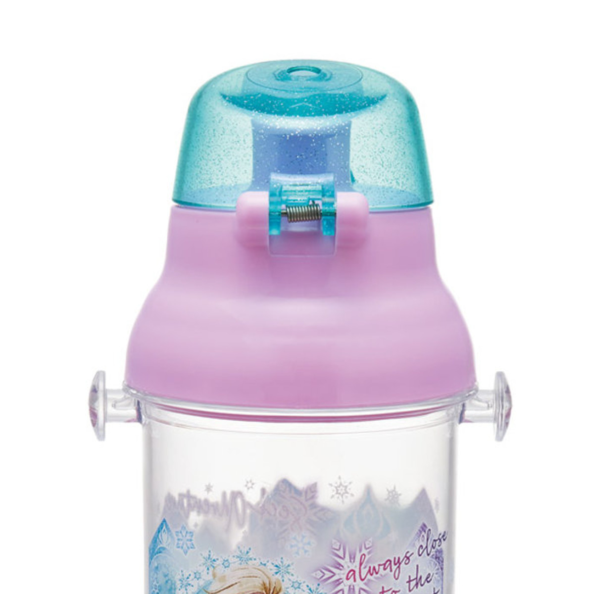 水筒 480ml 食洗機対応プラクリアボトル アナと雪の女王25 ( アナと雪の女王 食洗機対応 直飲み プラボトル プラスチック ワンプッシュ ボトル 軽量 日本製 キッズ 子供用 クリアボトル クリア ダイレクトボトル 食洗機 対応 )