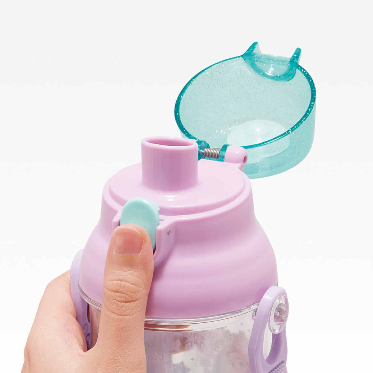 水筒 480ml 食洗機対応プラクリアボトル アナと雪の女王25 ( アナと雪の女王 食洗機対応 直飲み プラボトル プラスチック ワンプッシュ ボトル 軽量 日本製 キッズ 子供用 クリアボトル クリア ダイレクトボトル 食洗機 対応 )