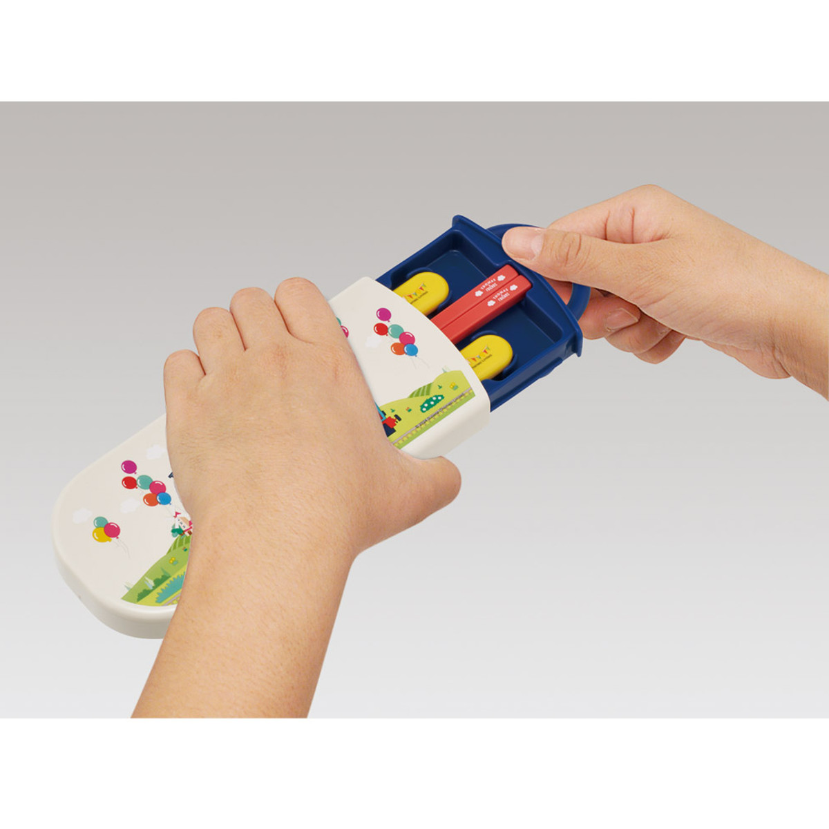 トリオセット 抗菌食洗対応トリオセット トーマス ( きかんしゃトーマス 食洗機対応 カトラリーセット お箸 AG 銀 抗菌 子供 日本製 食洗機OK カトラリー お弁当 弁当 幼稚園 保育園 給食 キッズ 抗菌加工 )