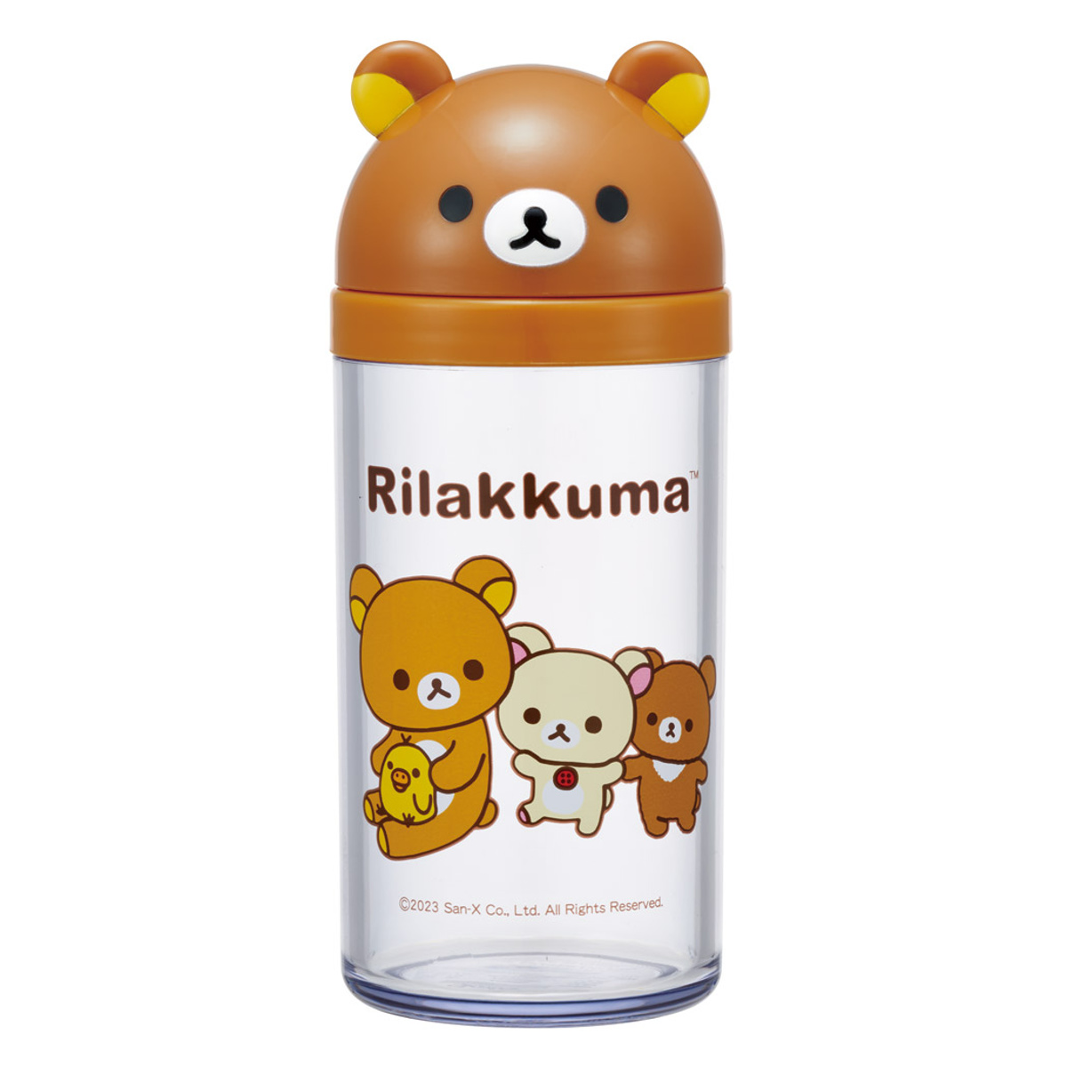 ふりかけケース 220ml ダイカットふりかけケース リラックマ ( ふりかけ入れ 調味料入れ 調味料ボトル 調味料容器 スライド 調味料 ふりかけ ゴマ塩 ケース 調味料ケース ふりかけいれ ふりかけ容器 ボトル 容器 保存 かわいい )