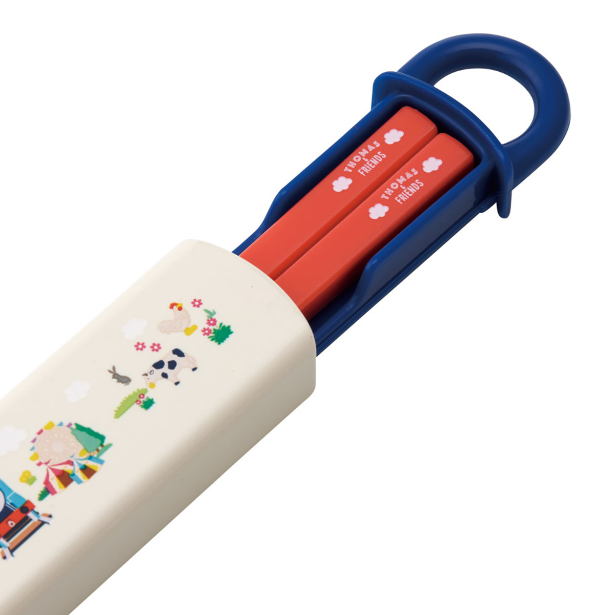 箸箱セット 抗菌食洗機対応箸箱セット トーマス ( きかんしゃトーマス 箸 16.5cm 食洗機対応 抗菌 お箸 箸箱 子供 日本製 16.5センチ カトラリー 食洗機OK お弁当用 給食 お弁当 弁当 幼稚園 保育園 キッズ )