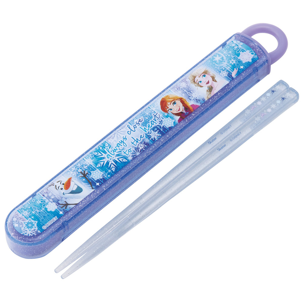 箸箱セット 抗菌食洗機対応箸箱セット アナと雪の女王25 ( 箸 16.5cm 食洗機対応 抗菌 お箸 箸箱 子供 日本製 16.5センチ カトラリー 食洗機OK お弁当用 給食 お弁当 弁当 幼稚園 保育園 キッズ )