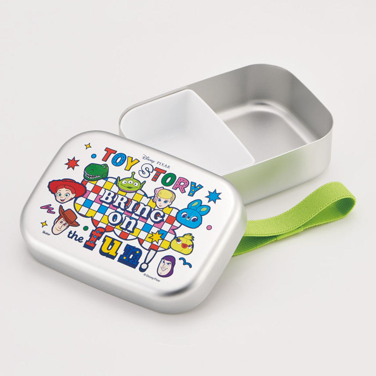 弁当箱 370ml アルミ弁当箱 トイ・ストーリー25 ( トイ・ストーリー お弁当箱 ランチボックス 一段 保温庫対応 子供 日本製 保温庫 OK お弁当 弁当 幼稚園 保育園 ランチベルト付き 中子付き キッズ )