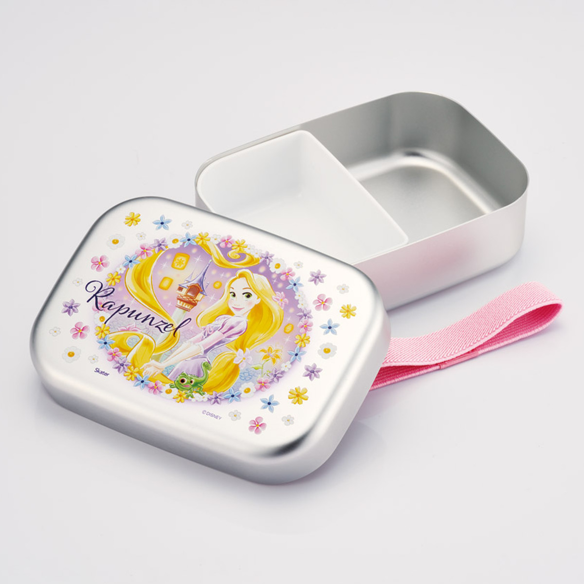弁当箱 370ml アルミ弁当箱 ラプンツェル25 ( ラプンツェル お弁当箱 ランチボックス 一段 保温庫対応 子供 日本製 保温庫 OK お弁当 弁当 幼稚園 保育園 ランチベルト付き 中子付き キッズ )