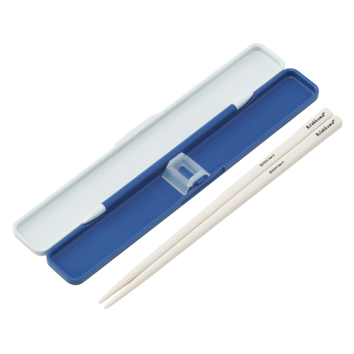 箸箱セット 抗菌音の鳴らない箸箱セット リラックマ ふわっと風船 ( 箸 お箸 箸箱 セット 抗菌 食洗機対応 大人用 日本製 食洗器OK 音が鳴らない カトラリーセット 持ち運び 携帯 カトラリー お箸セット 通勤 通学 )