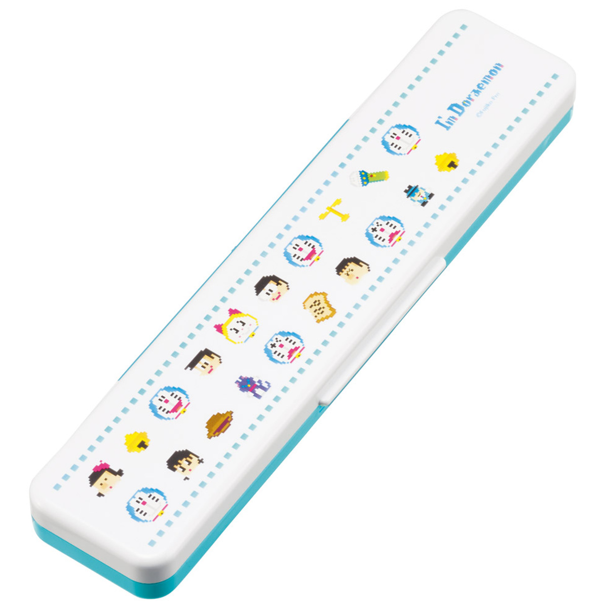 抗菌コンビセット ドラえもんドット ( 食洗機対応 18センチ お箸 音の鳴らない カトラリー 抗菌 日本製 食洗機OK カトラリーセット 銀 AG 持ち運び お弁当 弁当 抗菌加工 箸箱 )