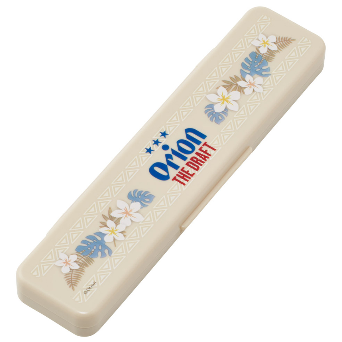 抗菌コンビセット オリオンビール ( 食洗機対応 18センチ お箸 音の鳴らない カトラリー 抗菌 日本製 食洗機OK カトラリーセット 銀 AG 持ち運び お弁当 弁当 抗菌加工 箸箱 )