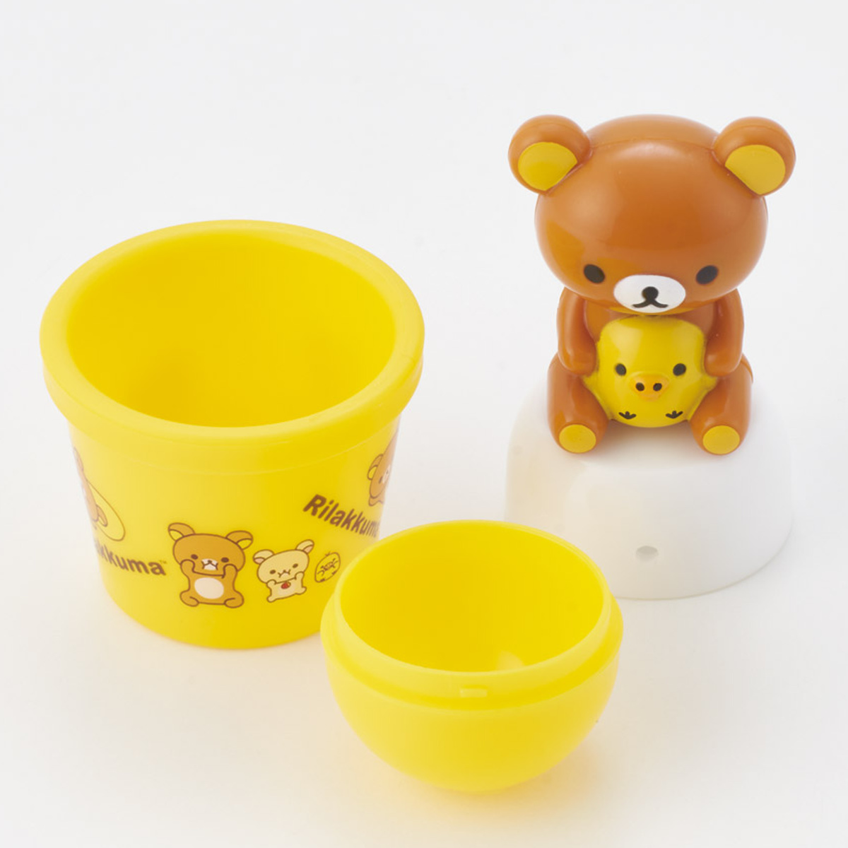 マスコット付ソルトケース リラックマ ( 塩入れ 調味料入れ ソルトボトル 調味料容器 塩 調味料 ゴマ塩 ケース ソルトケース 塩こしょう入れ 塩胡椒入れ ボトル 容器 保存 かわいい )