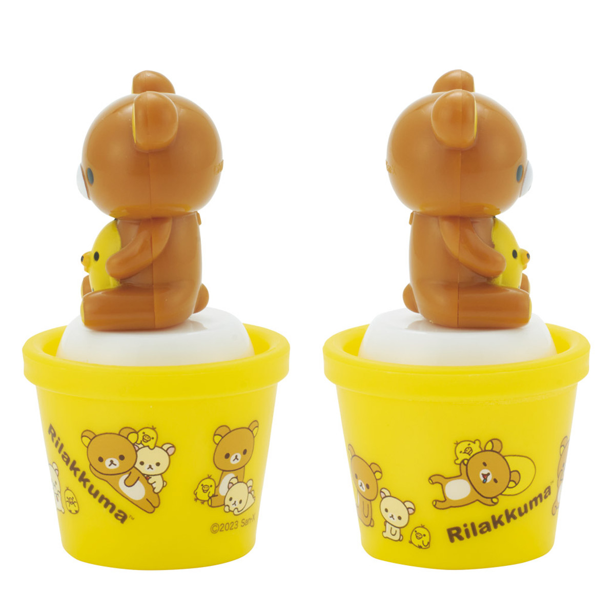 マスコット付ソルトケース リラックマ ( 塩入れ 調味料入れ ソルトボトル 調味料容器 塩 調味料 ゴマ塩 ケース ソルトケース 塩こしょう入れ 塩胡椒入れ ボトル 容器 保存 かわいい )