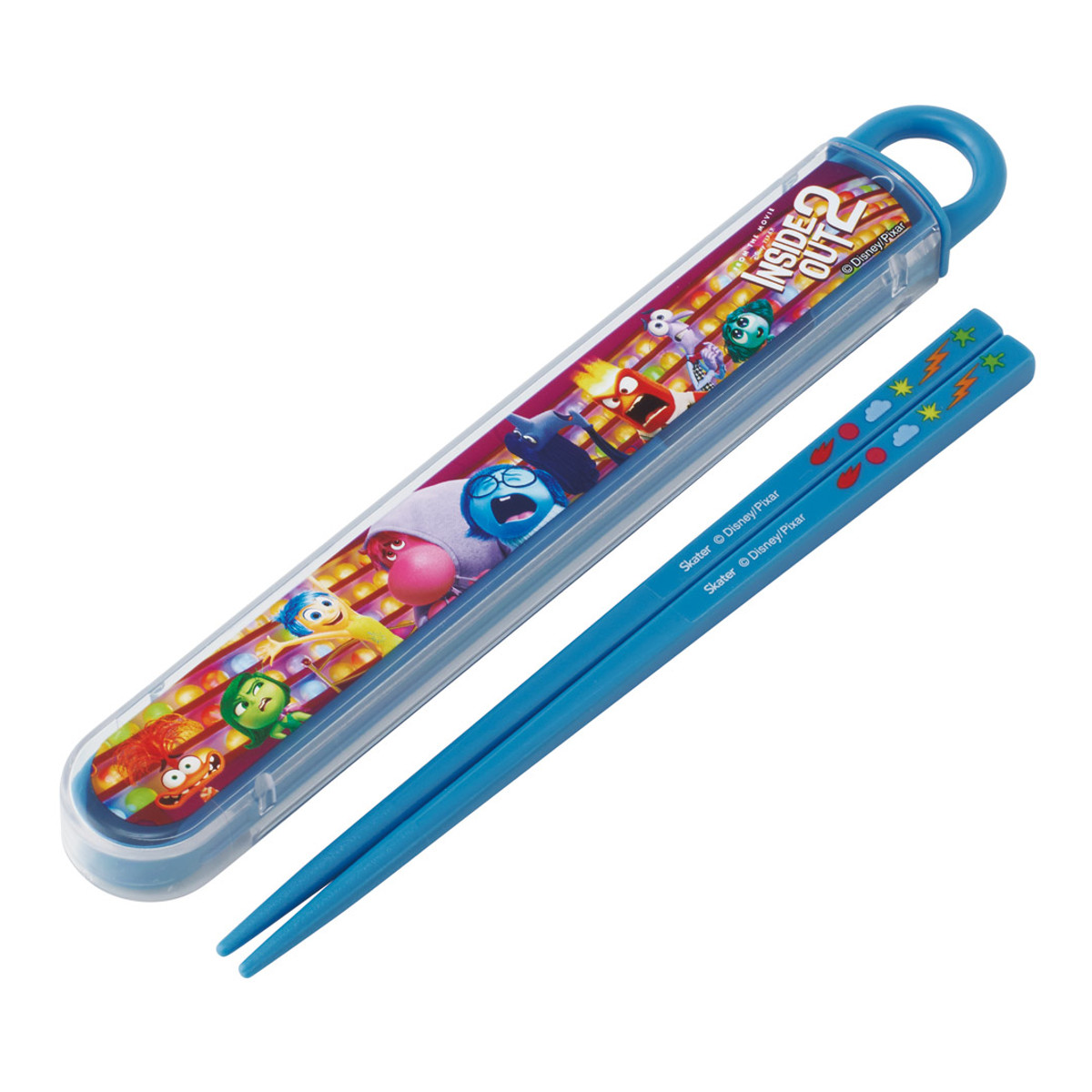 箸箱セット 抗菌食洗機対応箸箱セット インサイド・ヘッド2 ( ディズニー 箸 16.5cm 食洗機対応 抗菌 お箸 箸箱 子供 日本製 16.5センチ カトラリー 食洗機OK お弁当用 給食 お弁当 弁当 幼稚園 保育園 キッズ )