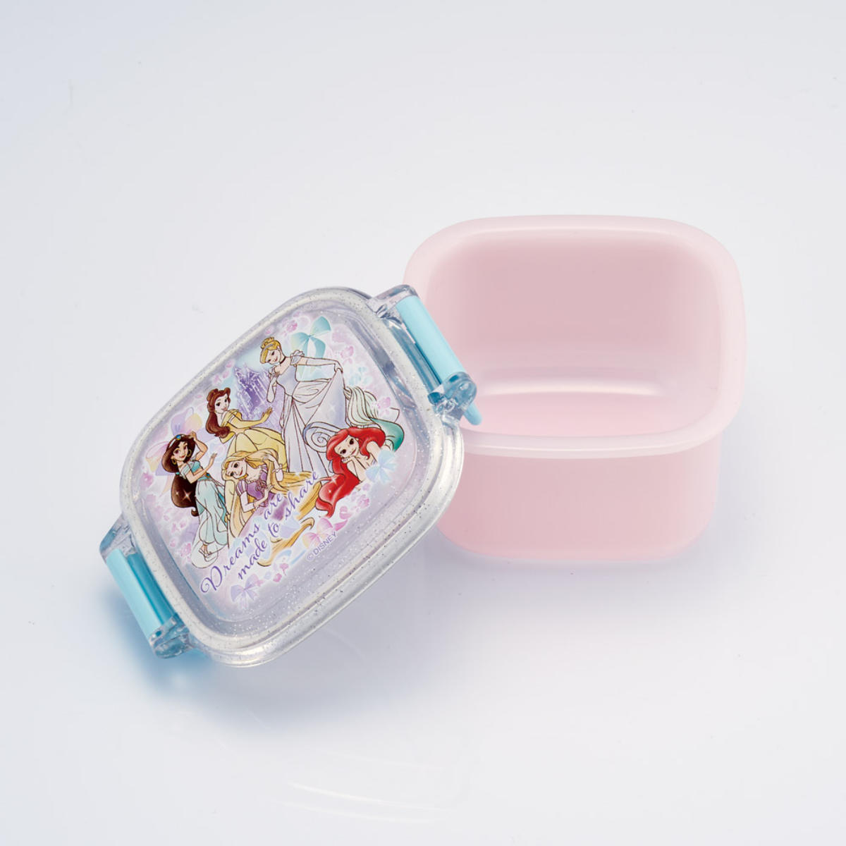弁当箱 160ml 抗菌ミニタイトウェア プリンセス25 ( ディズニープリンセス デザートケース 食洗機対応 レンジ対応 抗菌 日本製 果物ケース 食洗機OK レンジOK ランチボックス キッズ お弁当 弁当 一段 2点ロック )