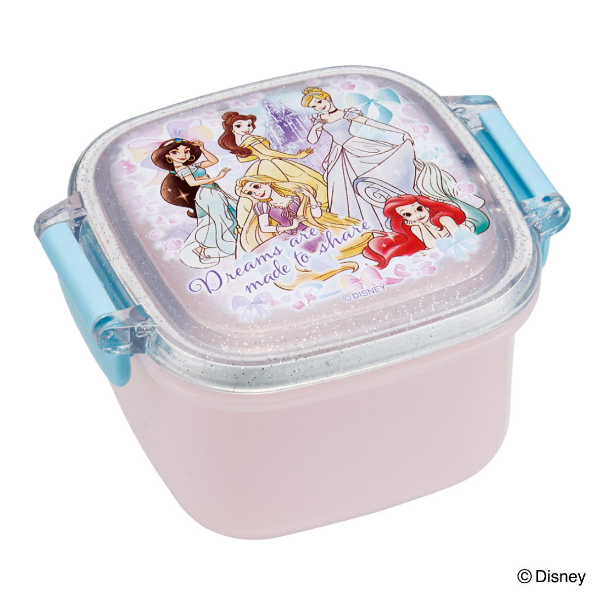 弁当箱 160ml 抗菌ミニタイトウェア プリンセス25 ( ディズニープリンセス デザートケース 食洗機対応 レンジ対応 抗菌 日本製 果物ケース 食洗機OK レンジOK ランチボックス キッズ お弁当 弁当 一段 2点ロック )
