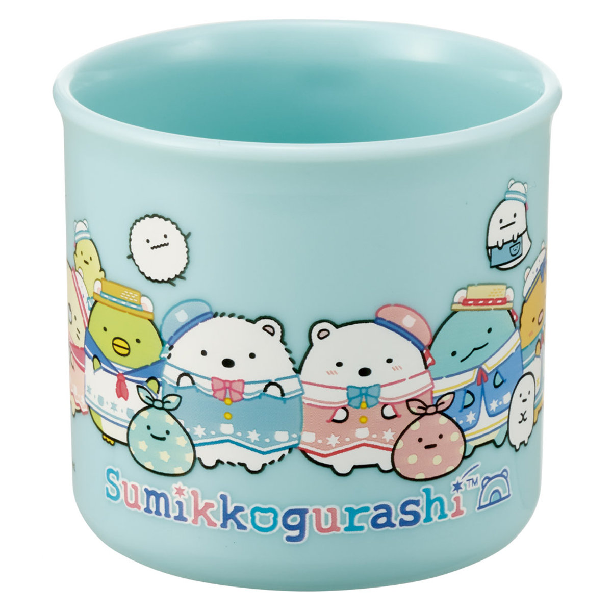 コップ 200ml 抗菌食洗機対応プラコップ すみっコぐらししろくまふるさと ( すみっコぐらし プラコップ 抗菌 耐熱 食洗機対応 レンジ対応 日本製 プラスチック製 食洗機OK レンジOK 抗菌加工 給食 AG 銀 小さい マグ プラ カップ )