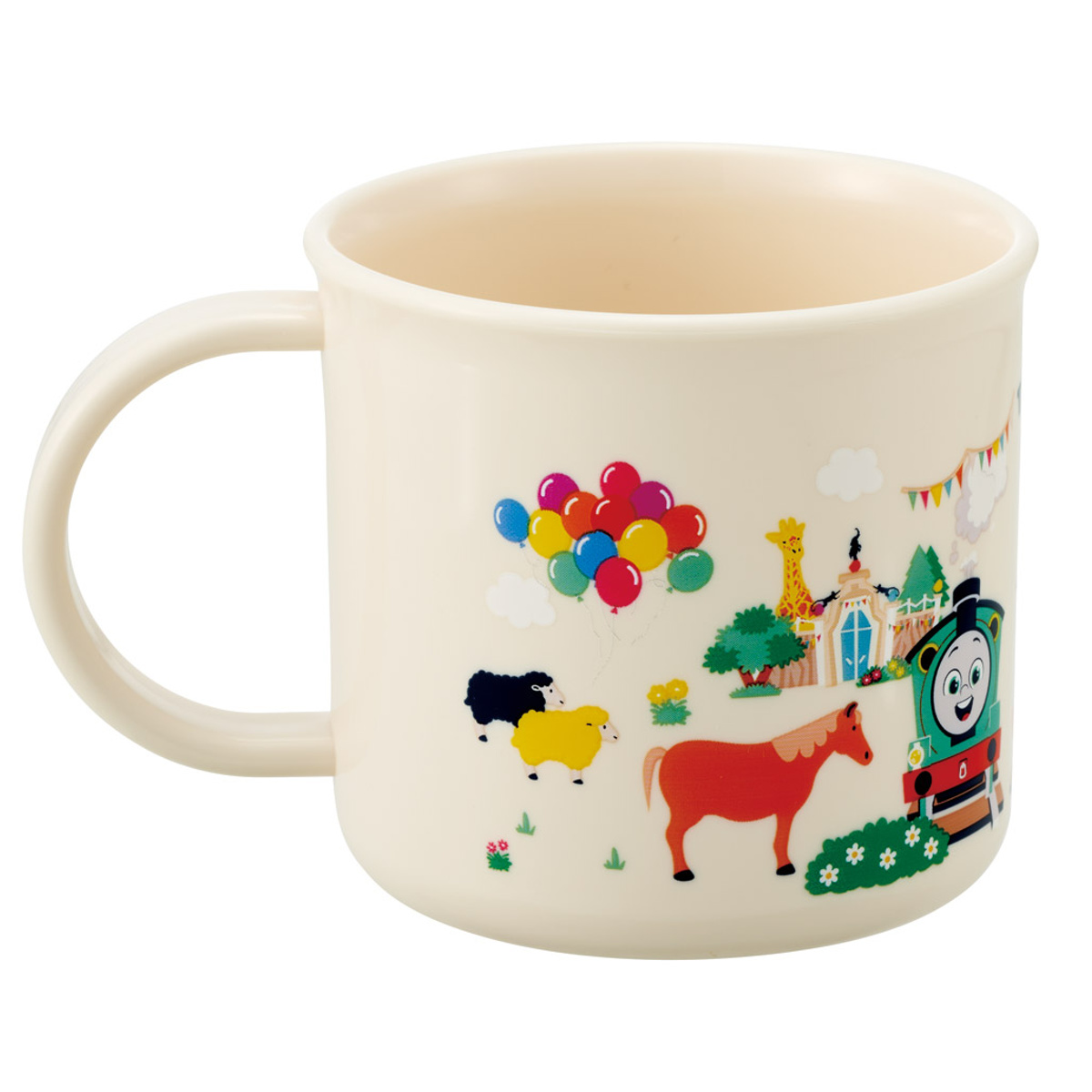 コップ 200ml 抗菌食洗機対応プラコップ トーマス ( プラコップ 抗菌 耐熱 食洗機対応 レンジ対応 日本製 プラスチック製 食洗機OK レンジOK 抗菌加工 給食 AG 銀 小さい マグ プラ カップ )