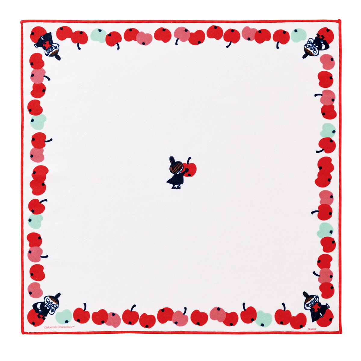 くっつくランチクロス 43×43cm リトルミイ りんご ( ミイ くっつく 弁当包み ナフキン 弁当箱 包み 入れ 給食ナフキン お弁当箱 弁当 ランチョンマット 子供用 幼稚園 保育園 給食 キッズ 正方形 子供 )