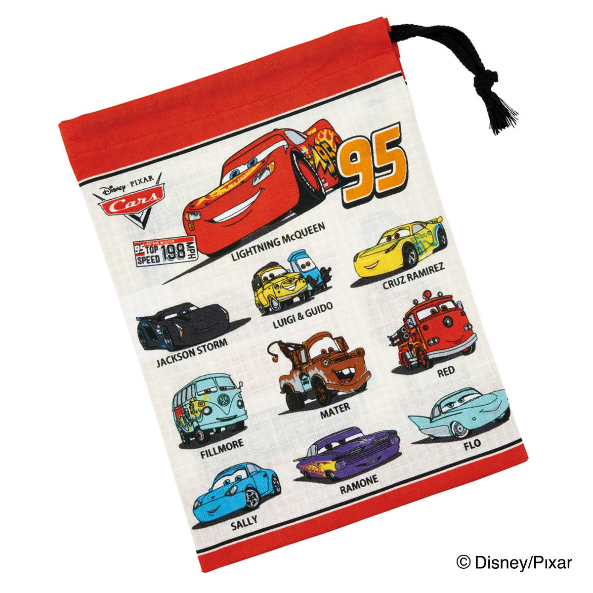 コップ袋 カーズ25 ( カーズ 子供用 給食袋 きんちゃく袋 巾着 コップ 袋 日本製 給食 子供 お弁当グッズ ランチ巾着 幼稚園 保育園 入園 準備 入学 小物入れ キッズ ランチグッズ )