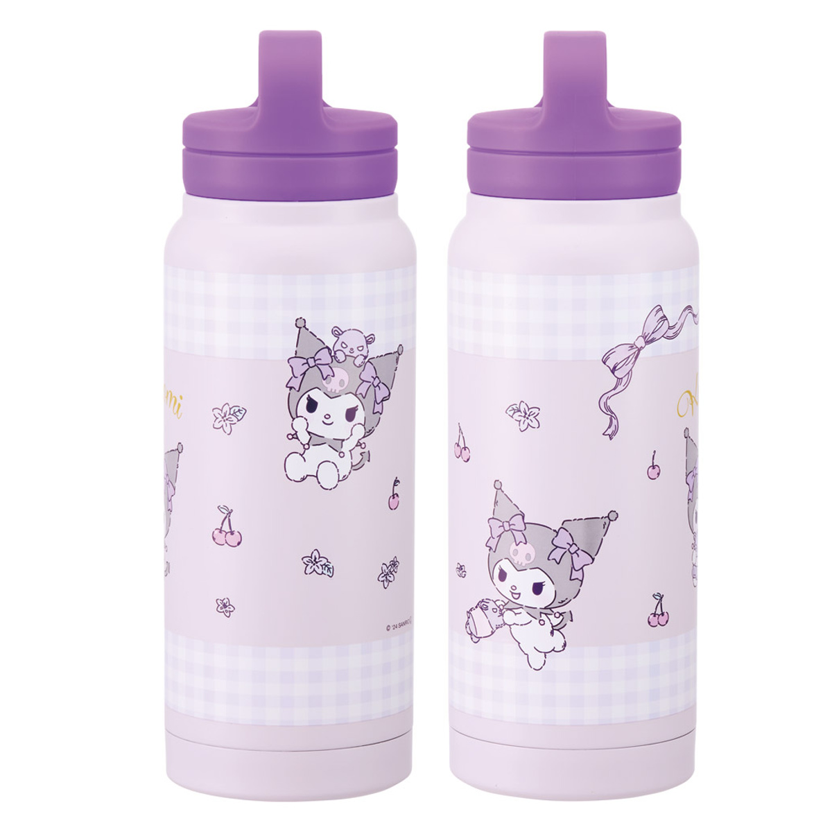 水筒 500ml スクリューハンドルマグボトル クロミぬいぐるみハグ ( クロミ 直飲み 保温 保冷 マグボトル ステンレスボトル ハンドル付き 真空二重構造 マグ ボトル ダイレクトボトル ステンレス マイボトル アウトドア )