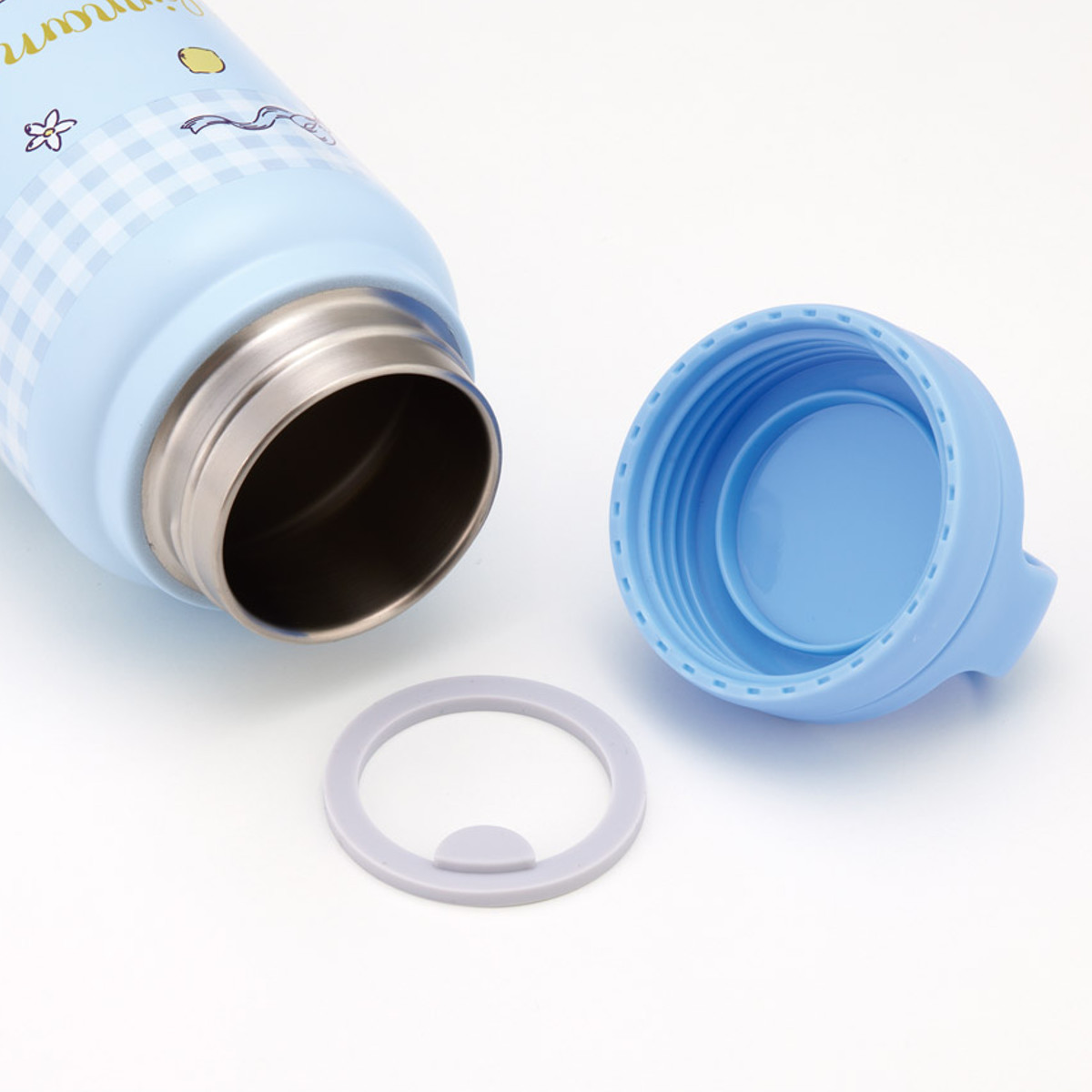 水筒 500ml スクリューハンドルマグボトル シナモロールぬいぐるみハグ ( シナモロール 直飲み 保温 保冷 マグボトル ステンレスボトル ハンドル付き 真空二重構造 マグ ボトル ダイレクトボトル ステンレス マイボトル ハンドル )