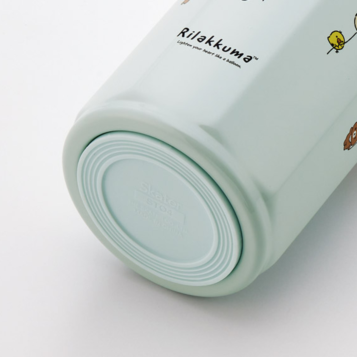 水筒 八角ステンレスボトル350ml リラックマ ふわっと風船 ( マグボトル 保温 保冷 直飲み マグ W飲み口 ボトル コンパクト 広口 八角形 ステンレス ステンレスボトル マイボトル ミニボトル スリム )