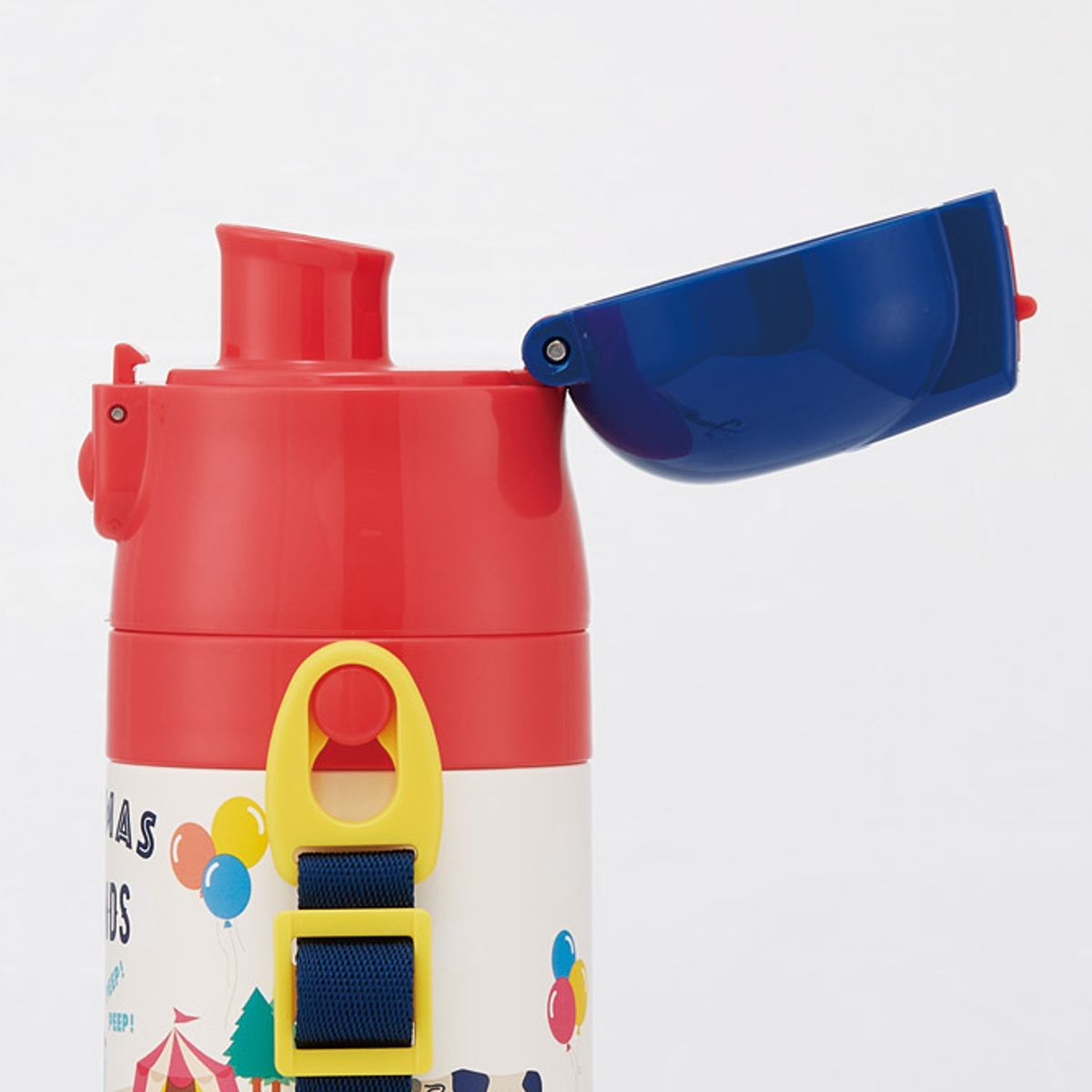 水筒 470ml 430ml 超軽量2WAYステンレスボトル トーマス ( 保冷 保温 直飲み コップ付き ワンプッシュ マグボトル コップ飲み 2way 子供用 すいとう ボトル キッズ ワンタッチ ステンレス 超軽量 軽量 )