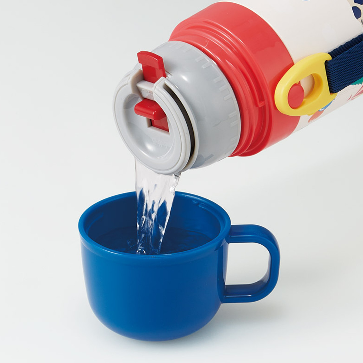 水筒 470ml 430ml 超軽量2WAYステンレスボトル トーマス ( 保冷 保温 直飲み コップ付き ワンプッシュ マグボトル コップ飲み 2way 子供用 すいとう ボトル キッズ ワンタッチ ステンレス 超軽量 軽量 )