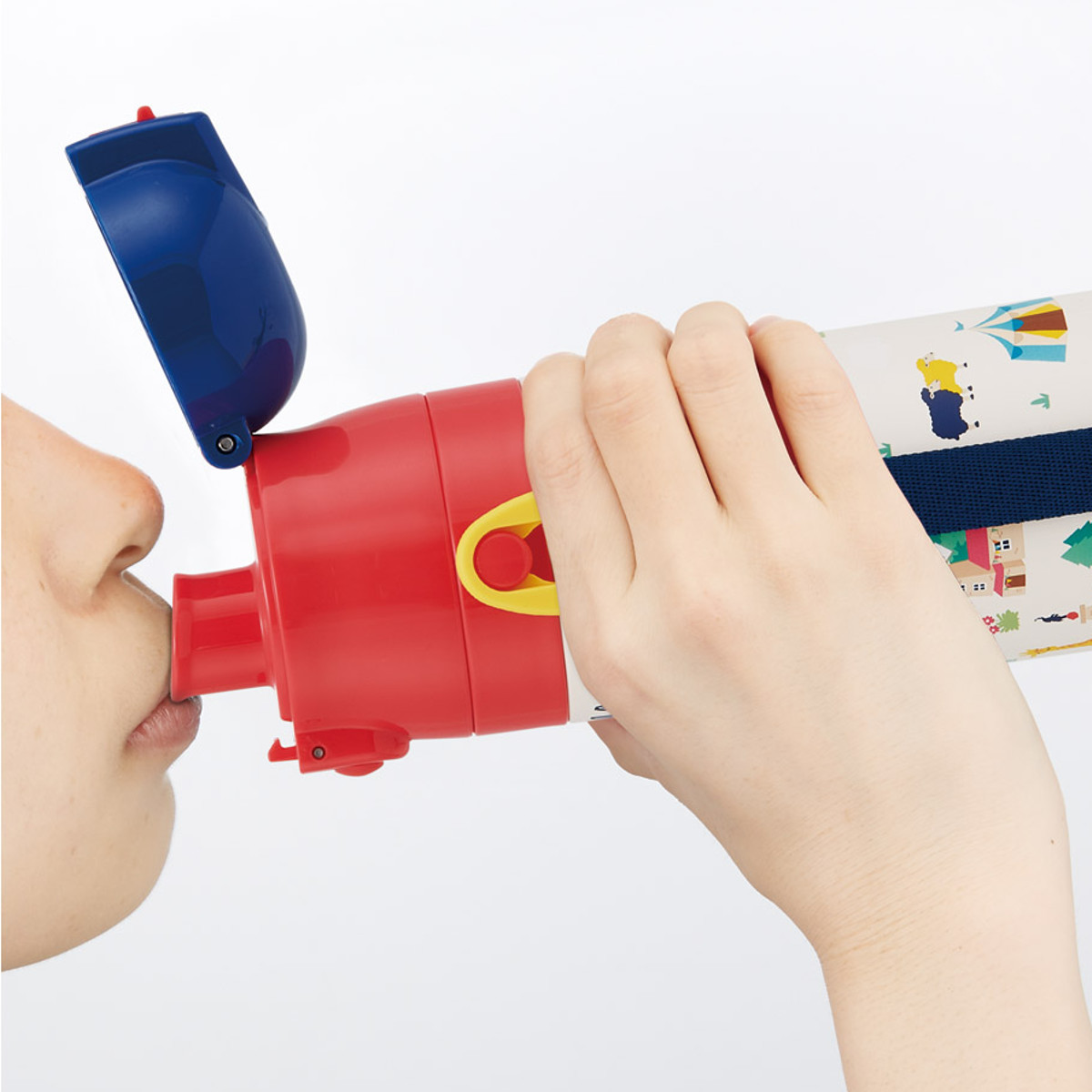 水筒 470ml 430ml 超軽量2WAYステンレスボトル トーマス ( 保冷 保温 直飲み コップ付き ワンプッシュ マグボトル コップ飲み 2way 子供用 すいとう ボトル キッズ ワンタッチ ステンレス 超軽量 軽量 )