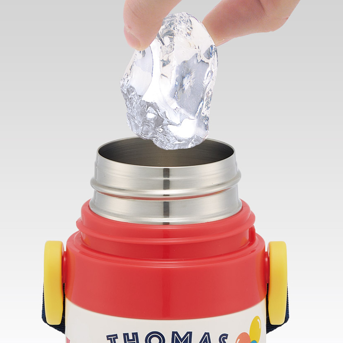 水筒 470ml 430ml 超軽量2WAYステンレスボトル トーマス ( 保冷 保温 直飲み コップ付き ワンプッシュ マグボトル コップ飲み 2way 子供用 すいとう ボトル キッズ ワンタッチ ステンレス 超軽量 軽量 )