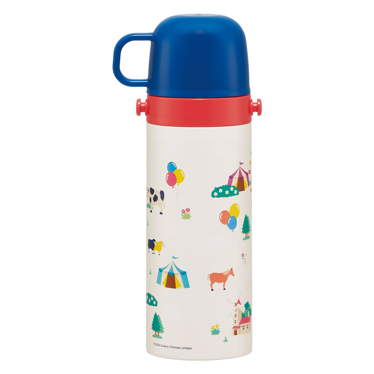 水筒 470ml 430ml 超軽量2WAYステンレスボトル トーマス ( 保冷 保温 直飲み コップ付き ワンプッシュ マグボトル コップ飲み 2way 子供用 すいとう ボトル キッズ ワンタッチ ステンレス 超軽量 軽量 )