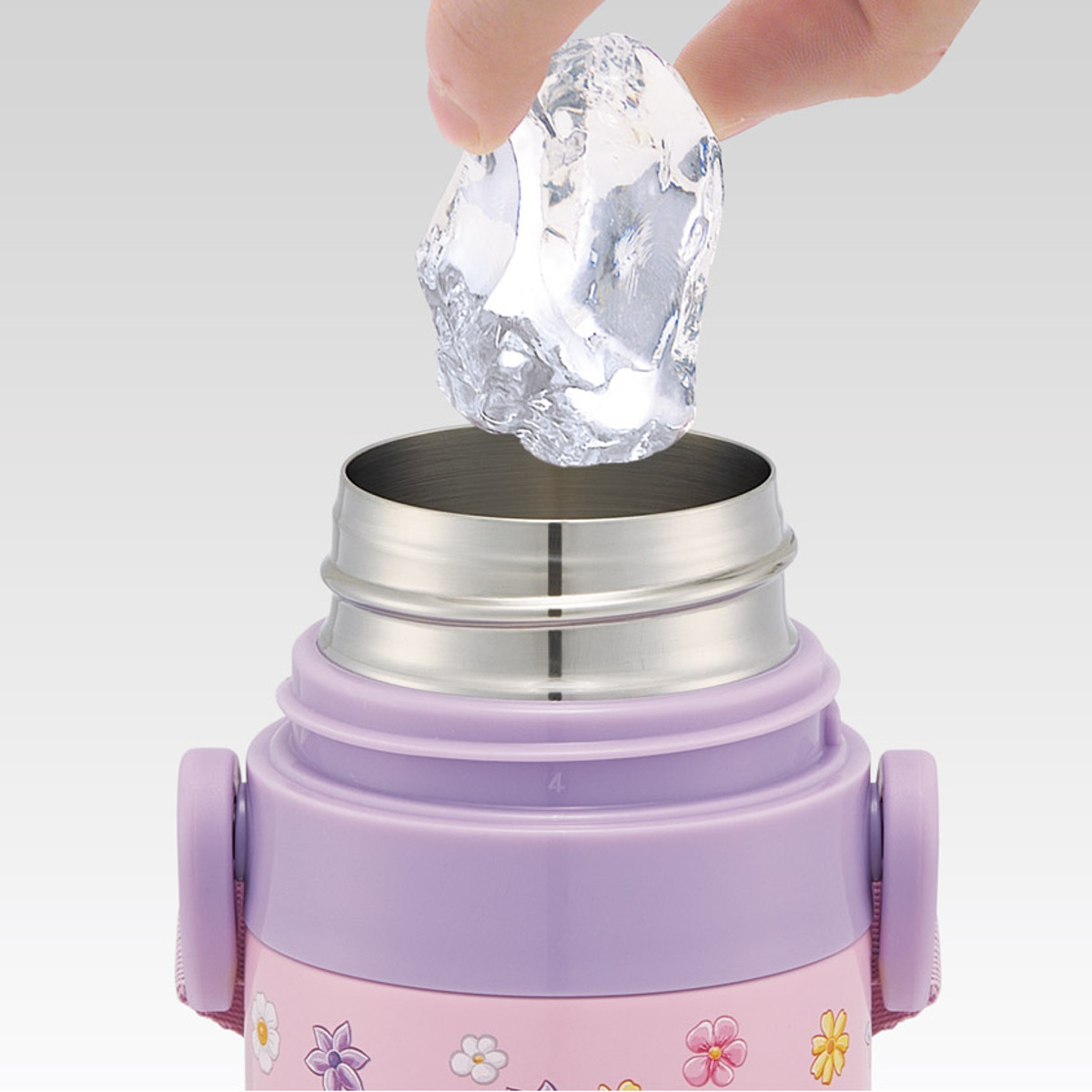 水筒 470ml 430ml 超軽量2WAYステンレスボトル ラプンツェル25 ( ラプンツェル 保冷 保温 直飲み コップ付き ワンプッシュ マグボトル コップ飲み 2way 子供用 すいとう ボトル キッズ ワンタッチ ステンレス 超軽量 軽量 )