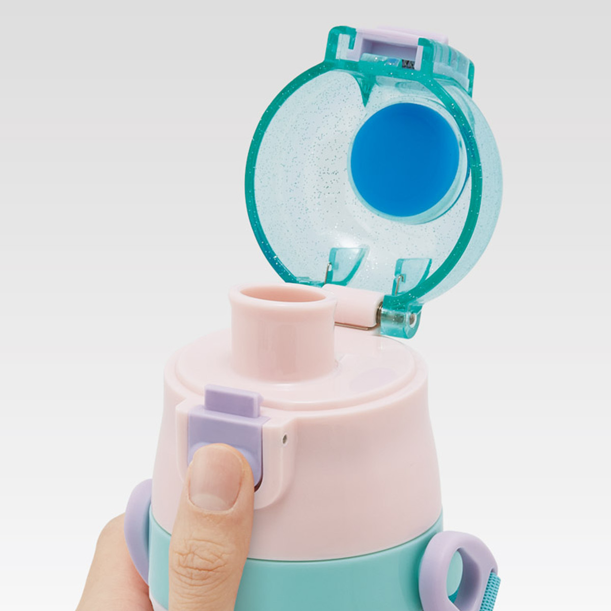 水筒 470ml 430ml 超軽量2WAYステンレスボトル プリンセス25 ( ディズニープリンセス 保冷 保温 直飲み コップ付き ワンプッシュ コップ飲み 2way 子供用 すいとう ボトル キッズ ワンタッチ ステンレス 超軽量 軽量 マグボトル )