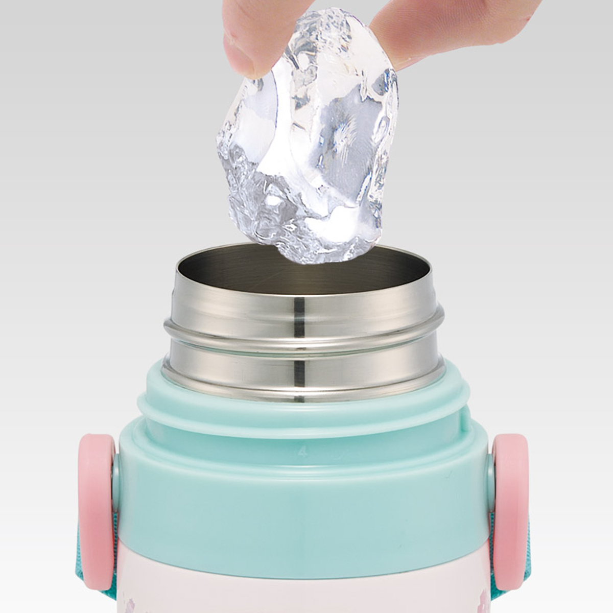 水筒 400ml 350ml 子供用2WAYボトル プリンセス25 ( ディズニープリンセス 保温 保冷 ワンタッチ コップ飲み ストローボトル 2way ステンレスボトル ワンプッシュ 軽量 子供 子供用水筒 幼稚園 保育園 肩紐付き キッズ ボトル )