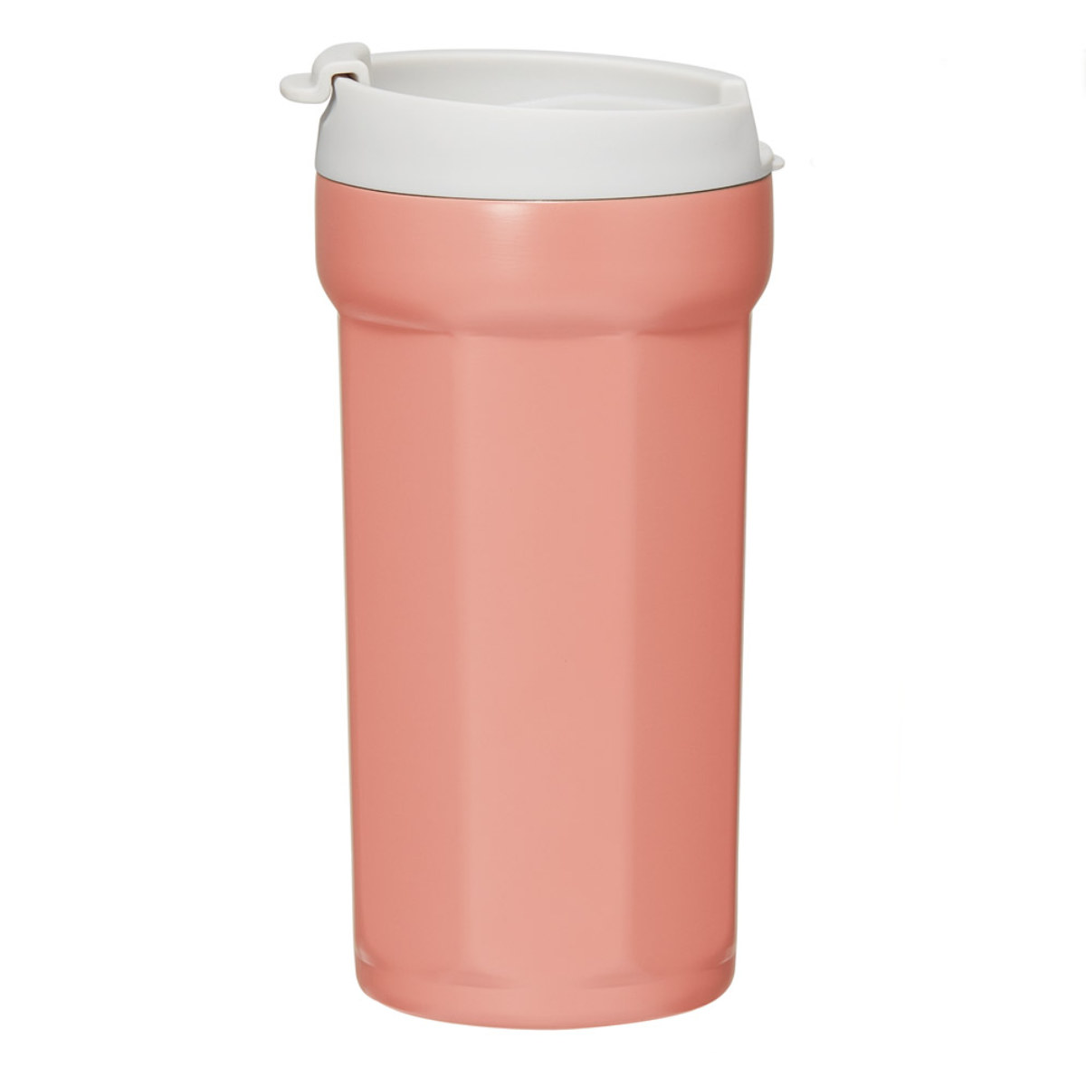 タンブラー 350ml 八角形ステンレスタンブラー ( ステンレス 真空断熱 二重構造 保冷 保温 コップ カップ おしゃれ かわいい シンプル コーヒー 紅茶 ティータイム オフィス 会社 デスクワーク ) 【テラコッタオレンジ】 テラコッタオレンジ