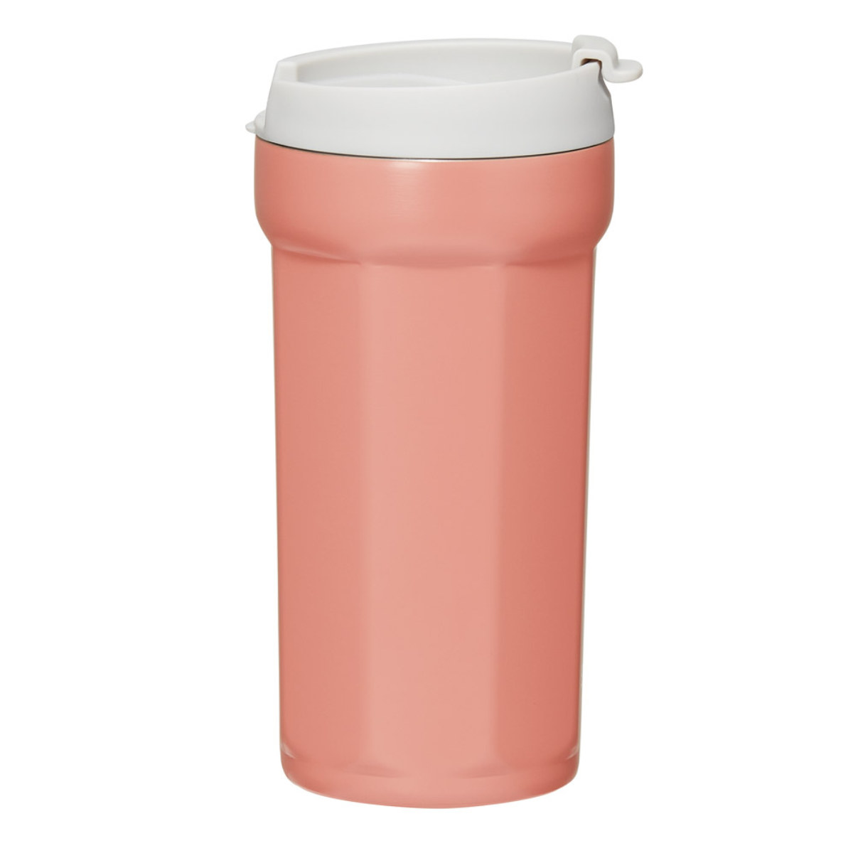 タンブラー 350ml 八角形ステンレスタンブラー ( ステンレス 真空断熱 二重構造 保冷 保温 コップ カップ おしゃれ かわいい シンプル コーヒー 紅茶 ティータイム オフィス 会社 デスクワーク ) 【テラコッタオレンジ】 テラコッタオレンジ