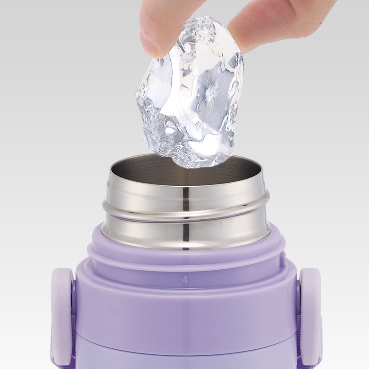 水筒 470ml 超軽量ダイレクトボトル クロミビックリボン ( クロミ 保冷 軽量 直飲み ワンタッチ ステンレスボトル 子供用水筒 子供 直のみ 軽い 超軽量 ワンプッシュ ダイレクトボトル ダイレクト ボトル ステンレス )