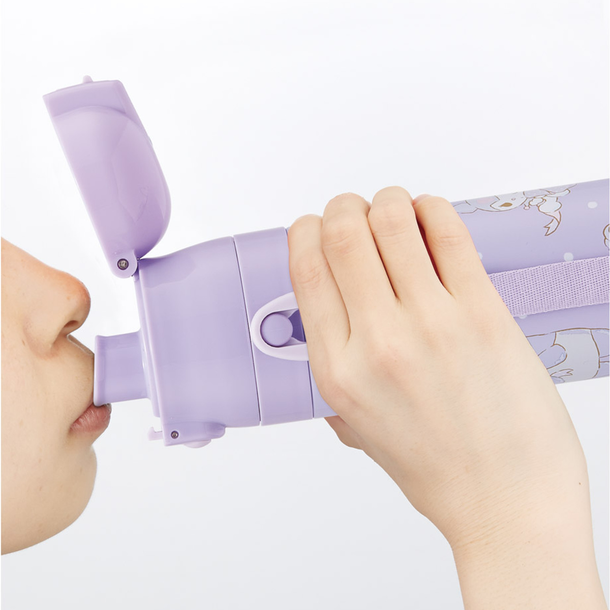 水筒 470ml 超軽量ダイレクトボトル クロミビックリボン ( クロミ 保冷 軽量 直飲み ワンタッチ ステンレスボトル 子供用水筒 子供 直のみ 軽い 超軽量 ワンプッシュ ダイレクトボトル ダイレクト ボトル ステンレス )