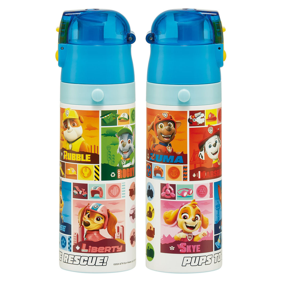 水筒 470ml 超軽量ダイレクトボトル パウパトロール25 ( パウパトロール 保冷 軽量 直飲み ワンタッチ ステンレスボトル 子供用水筒 子供 直のみ 軽い 超軽量 ワンプッシュ ダイレクトボトル ダイレクト ボトル ステンレス )