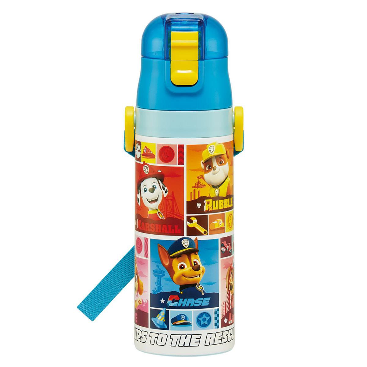 水筒 470ml 超軽量ダイレクトボトル パウパトロール25 ( パウパトロール 保冷 軽量 直飲み ワンタッチ ステンレスボトル 子供用水筒 子供 直のみ 軽い 超軽量 ワンプッシュ ダイレクトボトル ダイレクト ボトル ステンレス )