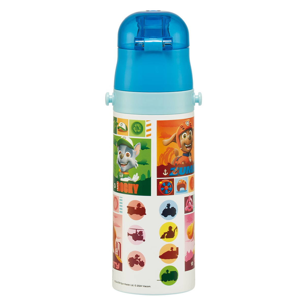 水筒 470ml 超軽量ダイレクトボトル パウパトロール25 ( パウパトロール 保冷 軽量 直飲み ワンタッチ ステンレスボトル 子供用水筒 子供 直のみ 軽い 超軽量 ワンプッシュ ダイレクトボトル ダイレクト ボトル ステンレス )