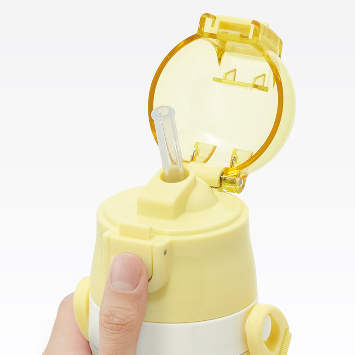 水筒 350ml 子供用2WAYボトル ミッキー&フレンズ風船 ( ディズニー 保温 保冷 ワンタッチ コップ飲み ストローボトル 2way ステンレスボトル ワンプッシュ 軽量 子供 子供用水筒 幼稚園 保育園 肩紐付き キッズ ボトル )