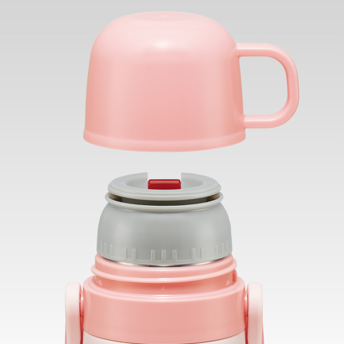 水筒 470ml 430ml 超軽量2WAYステンレスボトル キティビックリボン ( ハローキティ 保冷 保温 直飲み コップ付き ワンプッシュ マグボトル コップ飲み 2way 子供用 すいとう ボトル キッズ ワンタッチ ステンレス 超軽量 軽量 )