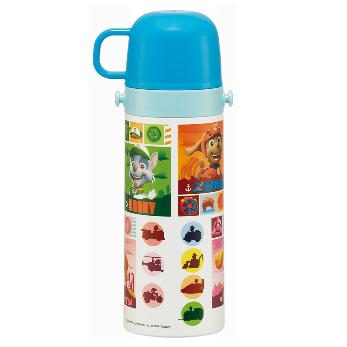 水筒 470ml 430ml 超軽量2WAYステンレスボトル パウパトロール25 ( パウパトロール 保冷 保温 直飲み コップ付き ワンプッシュ マグボトル コップ飲み 2way 子供用 すいとう ボトル キッズ ワンタッチ ステンレス 超軽量 軽量 )