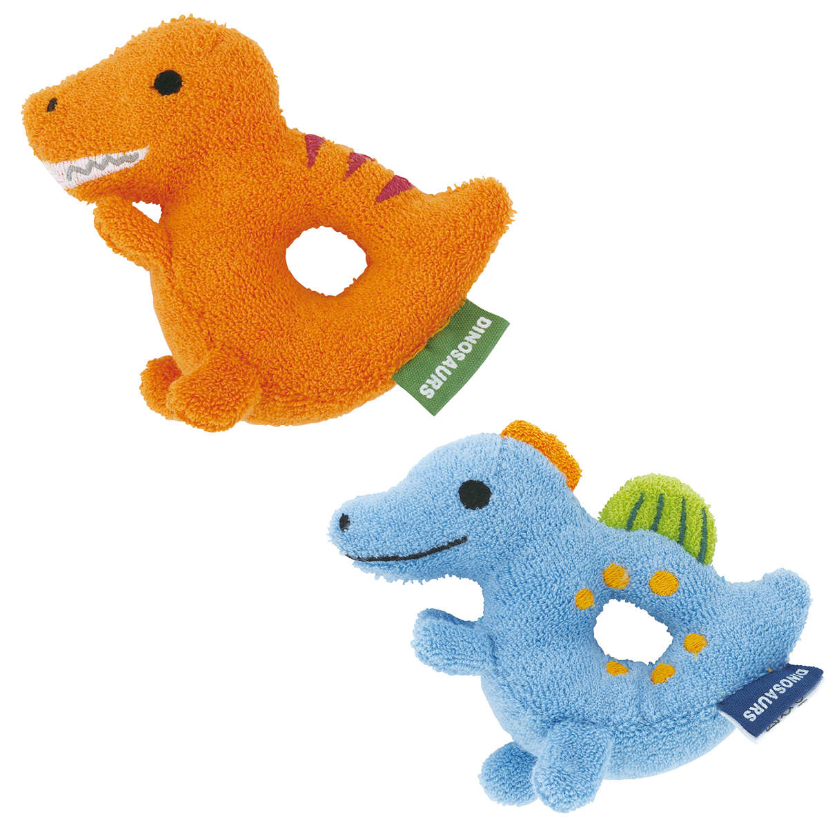 ぬいぐるみ ガラガラ ティラノサウルス スピノサウルス 赤ちゃん ( おもちゃ ベビートイ ラトル 恐竜 がらがら ベビー 洗える おでかけグッズ にぎにぎ 新生児 プレゼント かわいい ベビーラトル ファーストトイ ベビーおもちゃ ) 【ティラノサウルス】