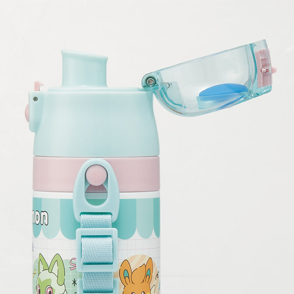 水筒 470ml 430ml 超軽量2WAYステンレスボトル ポケモンポッピング ( 保冷 保温 直飲み コップ付き ワンプッシュ マグボトル コップ飲み 2way 子供用 すいとう ボトル キッズ ワンタッチ ステンレス 超軽量 軽量 )