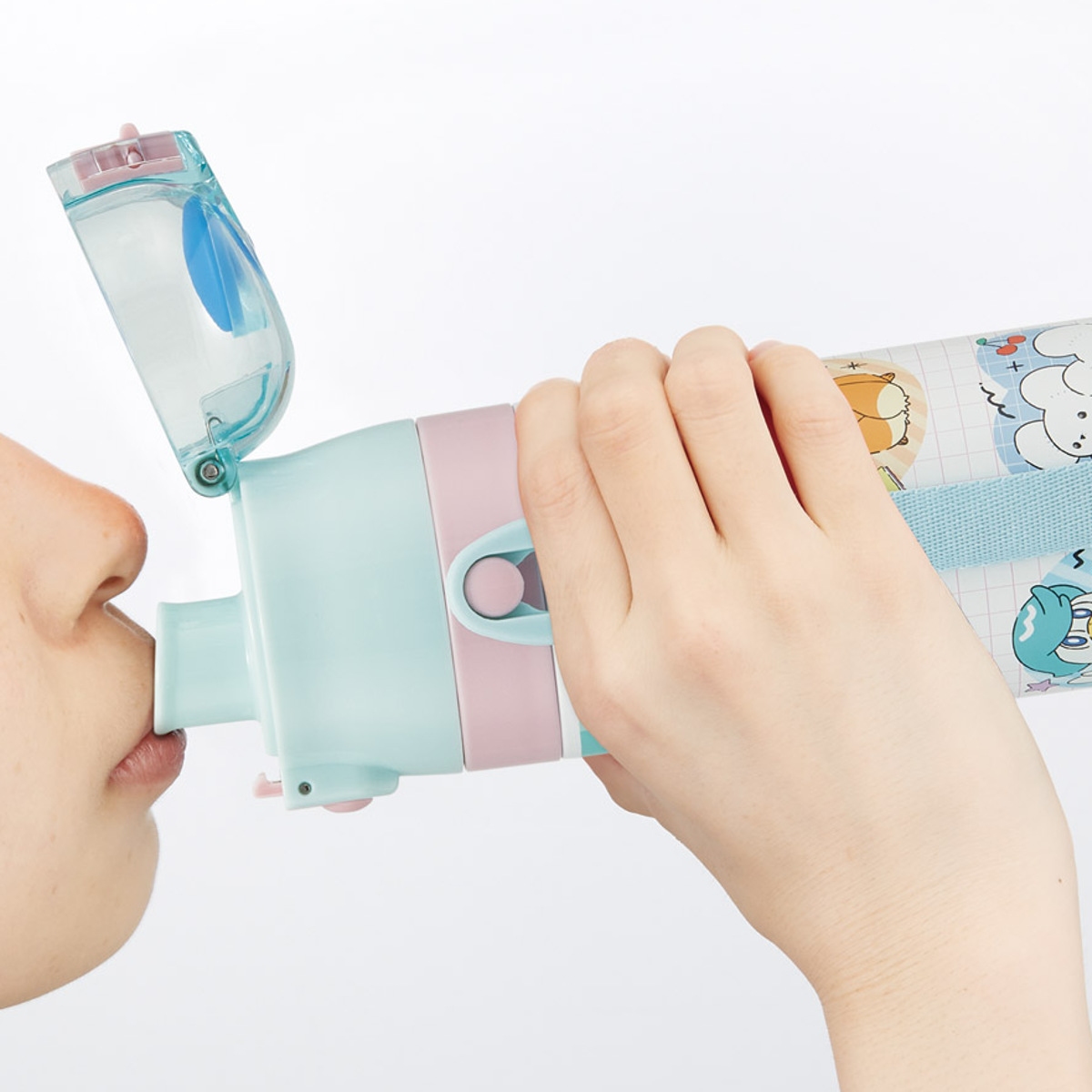 水筒 470ml 430ml 超軽量2WAYステンレスボトル ポケモンポッピング ( 保冷 保温 直飲み コップ付き ワンプッシュ マグボトル コップ飲み 2way 子供用 すいとう ボトル キッズ ワンタッチ ステンレス 超軽量 軽量 )