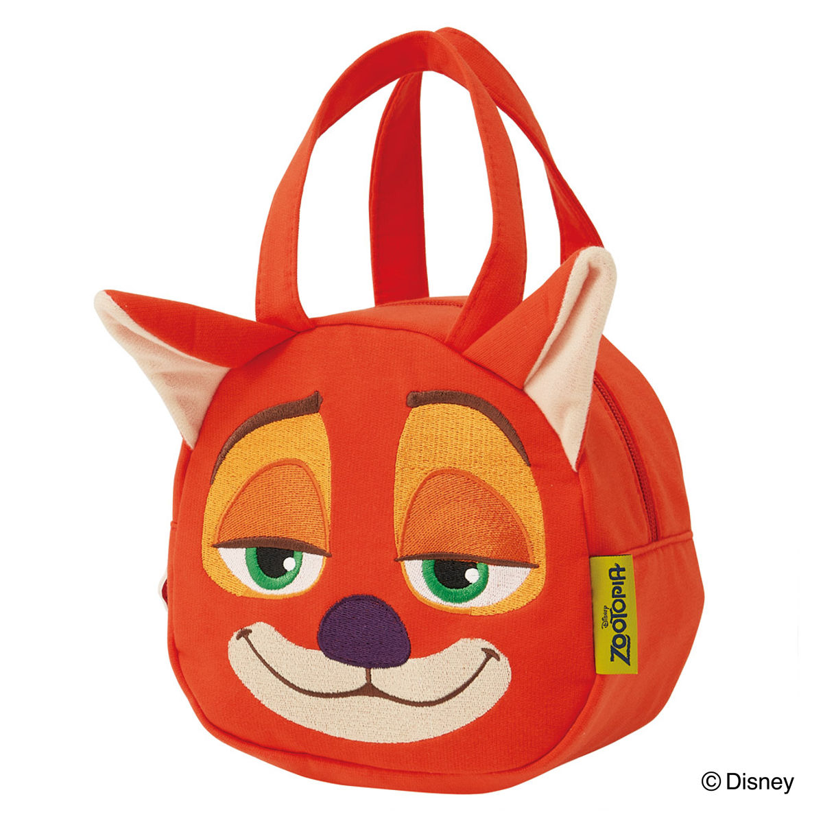 ランチバッグ スエット素材ダイカットバッグ ズートピア ニック （ ディズニー お弁当袋 子供用カバン 子供 スウェット素材 鞄 ダイカット カバン 子ども用 子供用 キッズ 持ち手付き お弁当バッグ バッグ かばん ）
