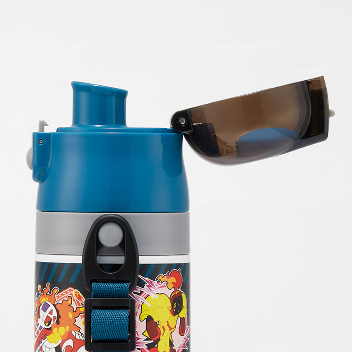 水筒 350ml 420ml 子供用 2WAYボトル ポケモン25 ( ポケットモンスター 保温 保冷 ワンタッチ 直飲み コップ飲み ダイレクトボトル ステンレスボトル 2way ワンプッシュ 軽量 子供用水筒 幼稚園 保育園 肩紐付き キッズ ボトル )