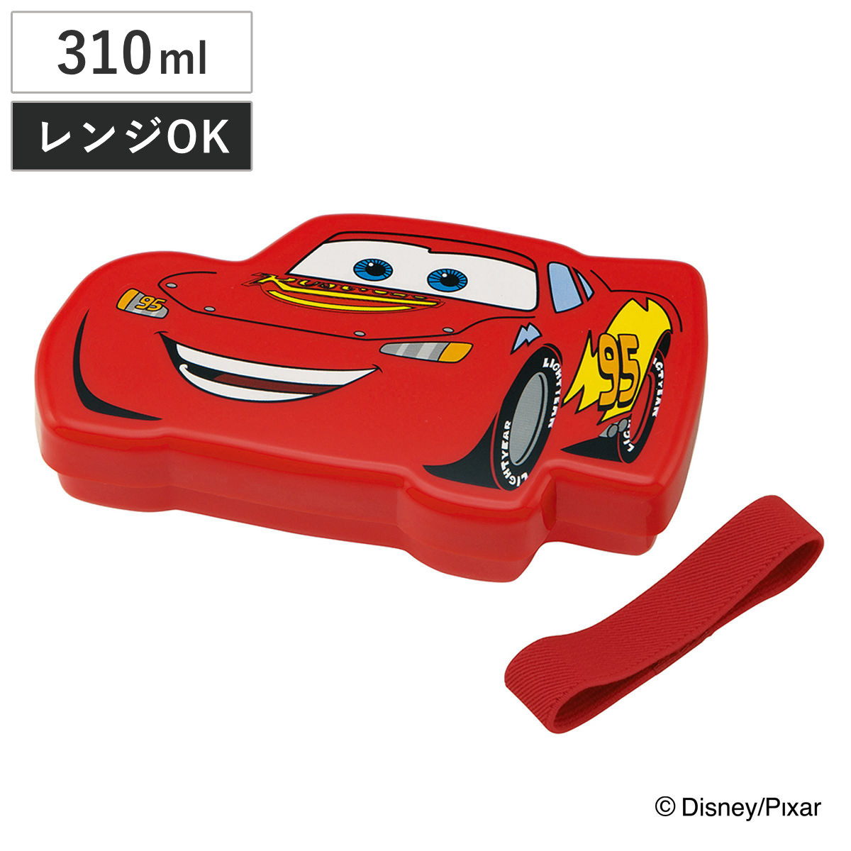 弁当箱 ダイカットランチボックス カーズ2 ( カーズ お弁当箱 キャラクター ランチボックス レンジ対応 一段 子供 キャラ弁 デコ弁 幼稚園 保育園 中子付き ランチベルト付き キッズ 弁当 )