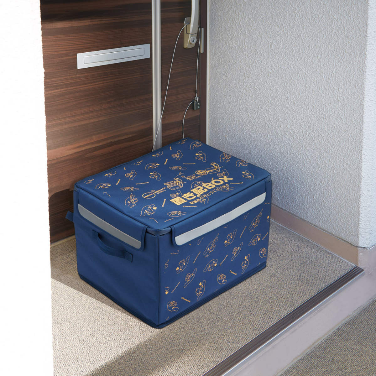 宅配ボックス 置き配ボックス L ソフト ( 宅配BOX 宅配 ボックス 折りたたみ式 デリバリーBOX 置き配 玄関 エントランス ロック ダイヤル錠 ワイヤー付き 持ち手付き キャラクター ) 【トムとジェリー】 トムとジェリー